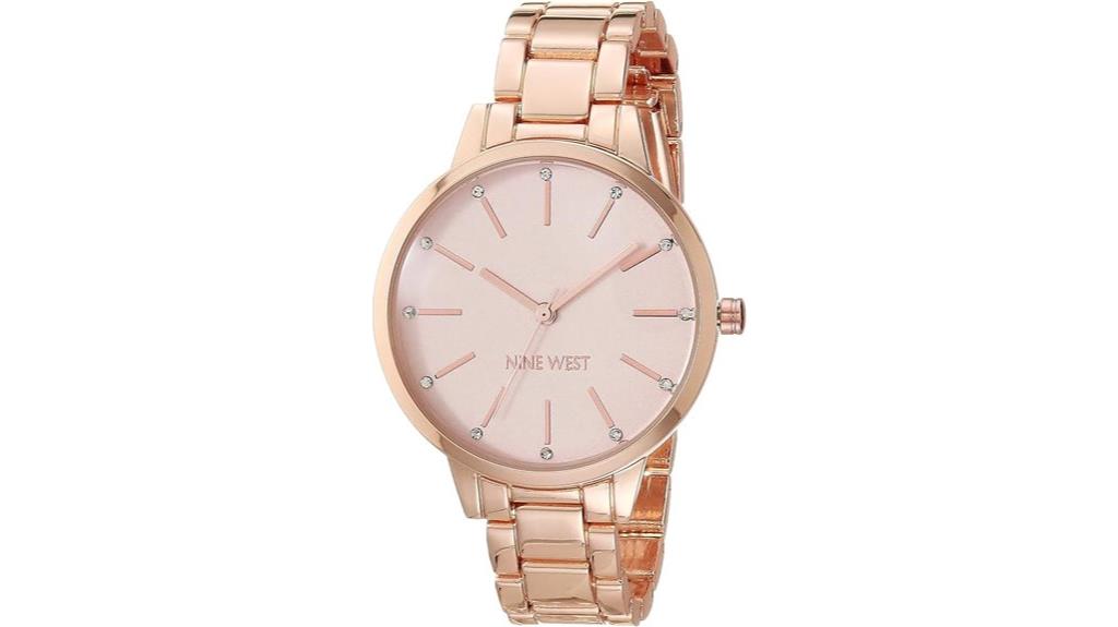 nine west crystal watch
