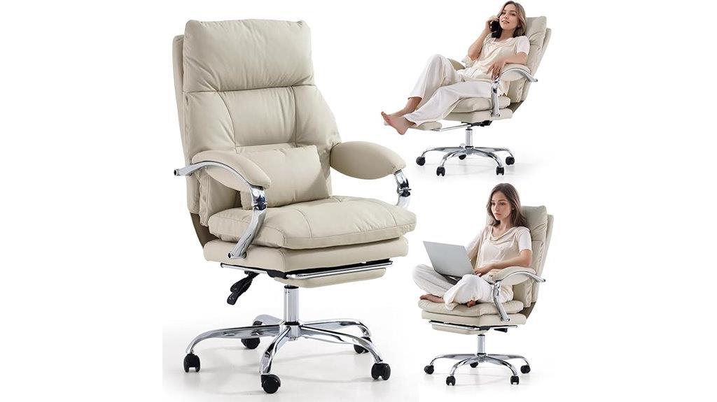 office chair with foot rest