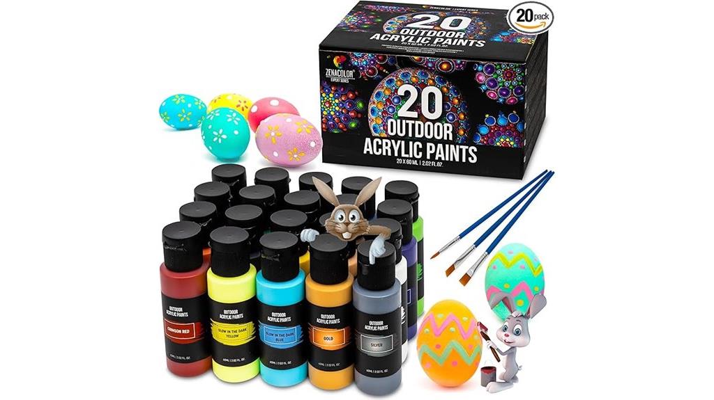 outdoor glow in dark acrylics