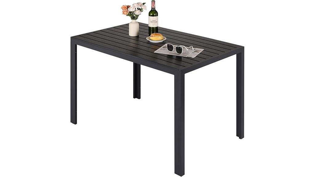 outdoor patio dining table