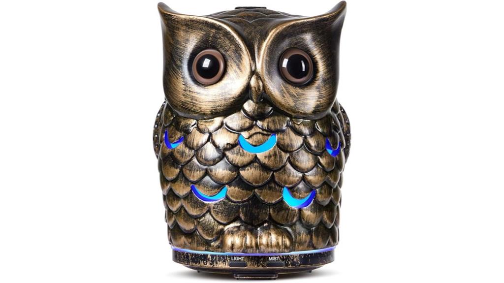 owl ceramic diffuser with lights