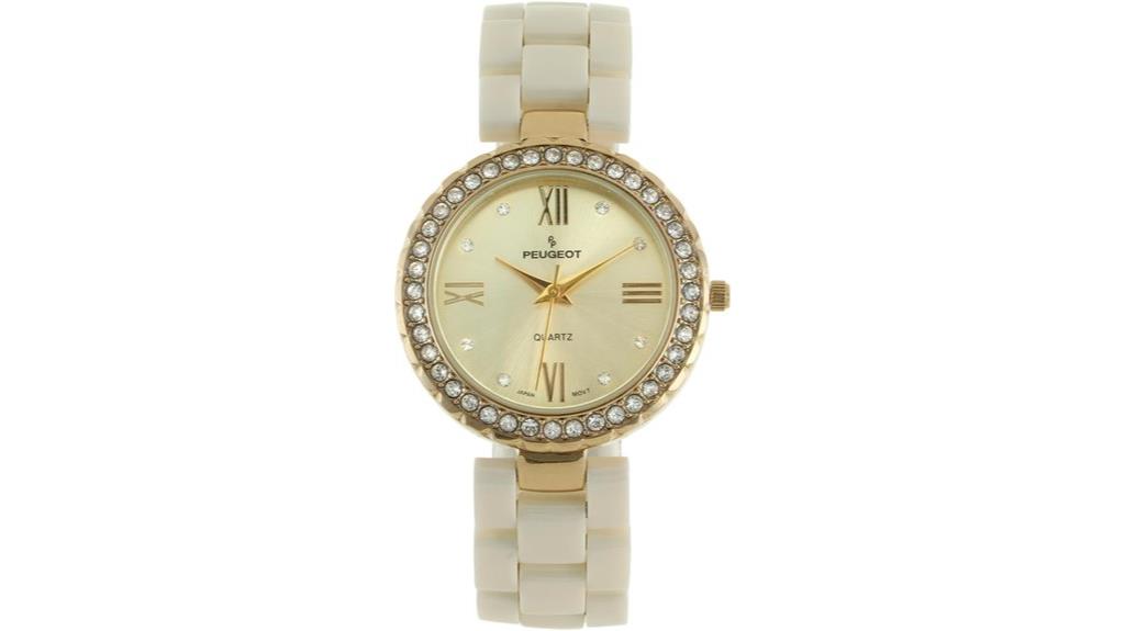 peugeot women s ceramic watch