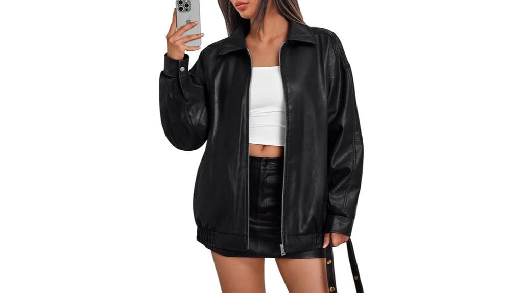 plus size faux moto coat