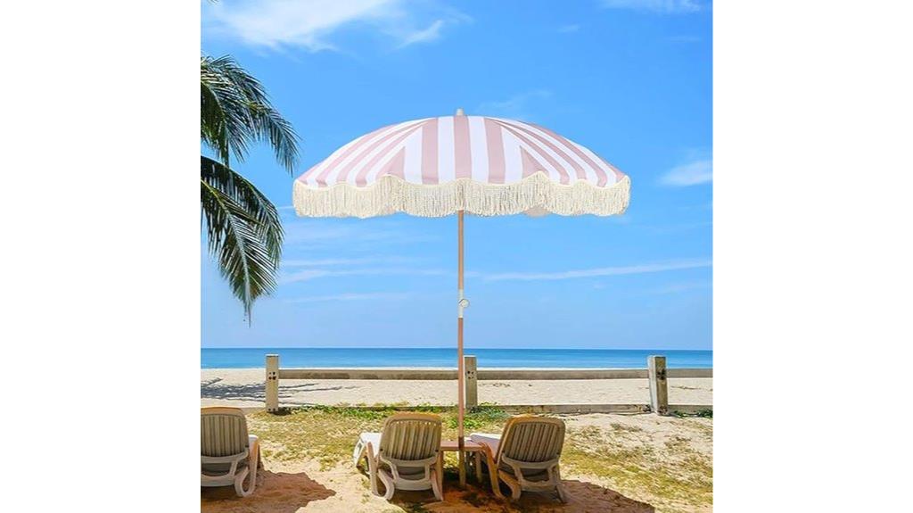 portable 6ft uv beach umbrella