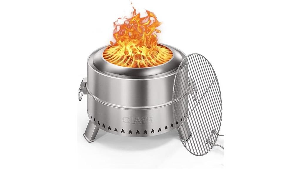 portable smokeless camping firepit