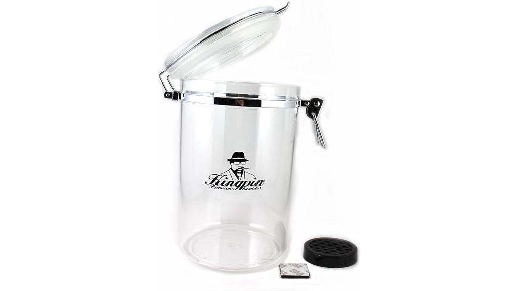 premium acrylic cigar jar