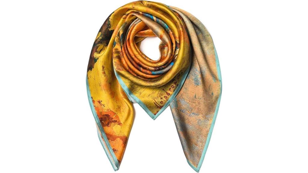 pure mulberry silk scarf