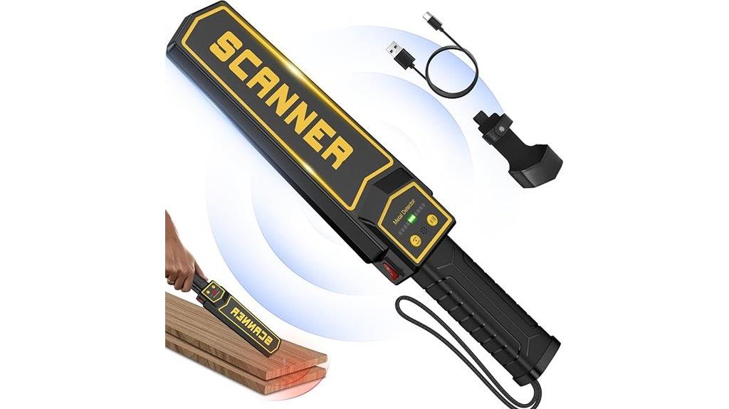 rechargeable handheld security scanner