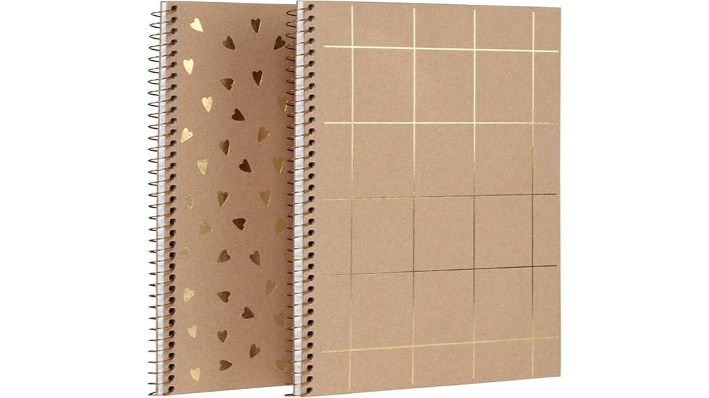recycled kraft notebook pack