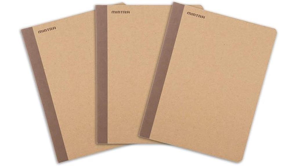 recycled notebook 3 pack
