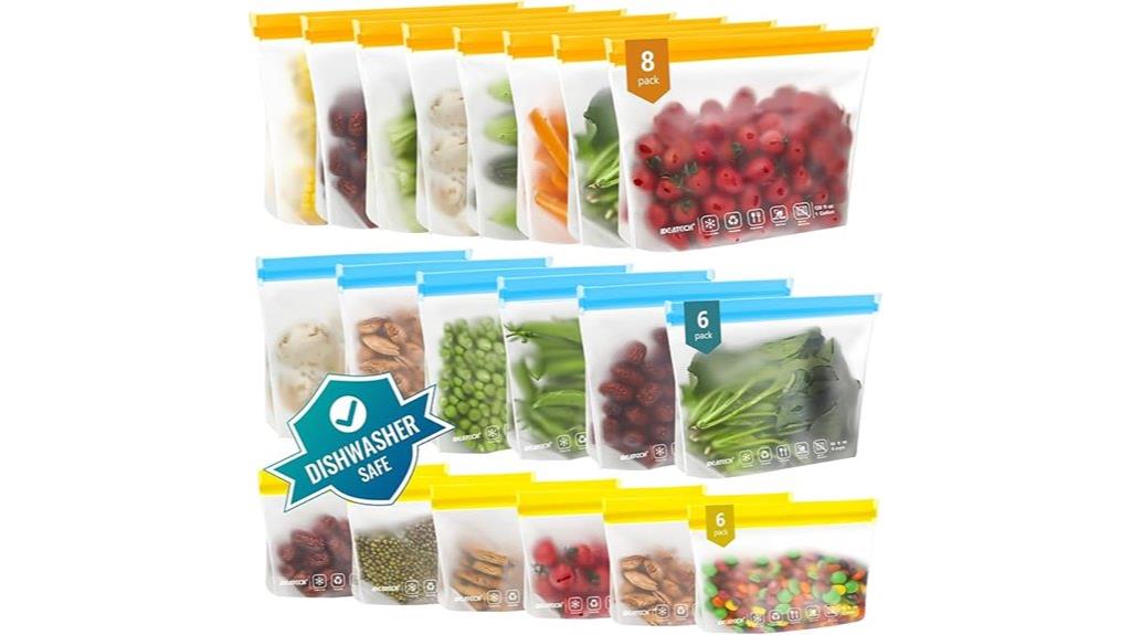 reusable leakproof storage bags
