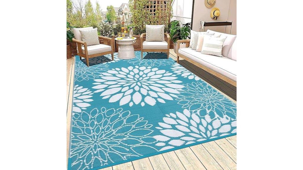 reversible waterproof patio rug