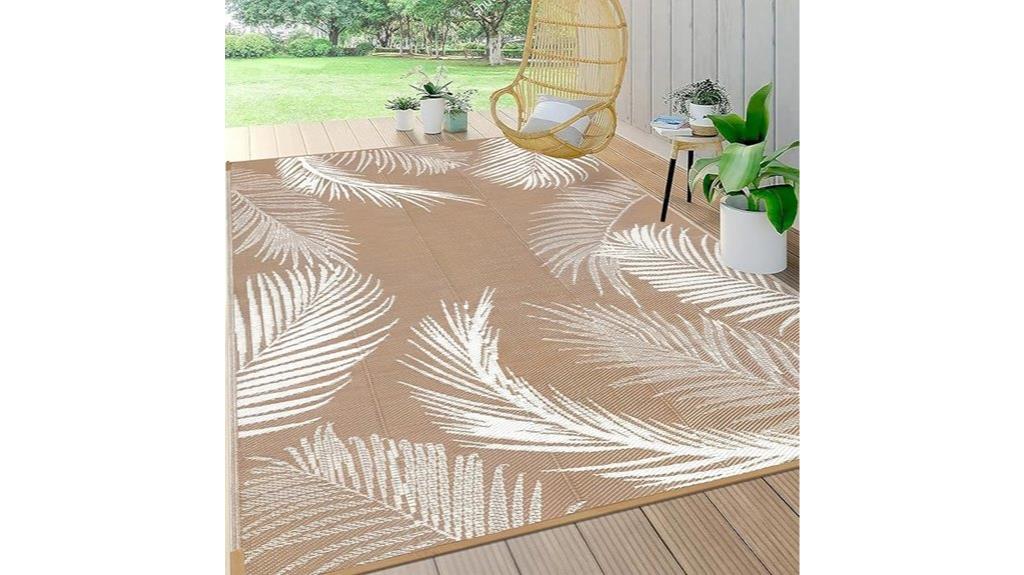 reversible waterproof patio rug