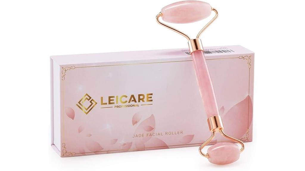 rose quartz face massager