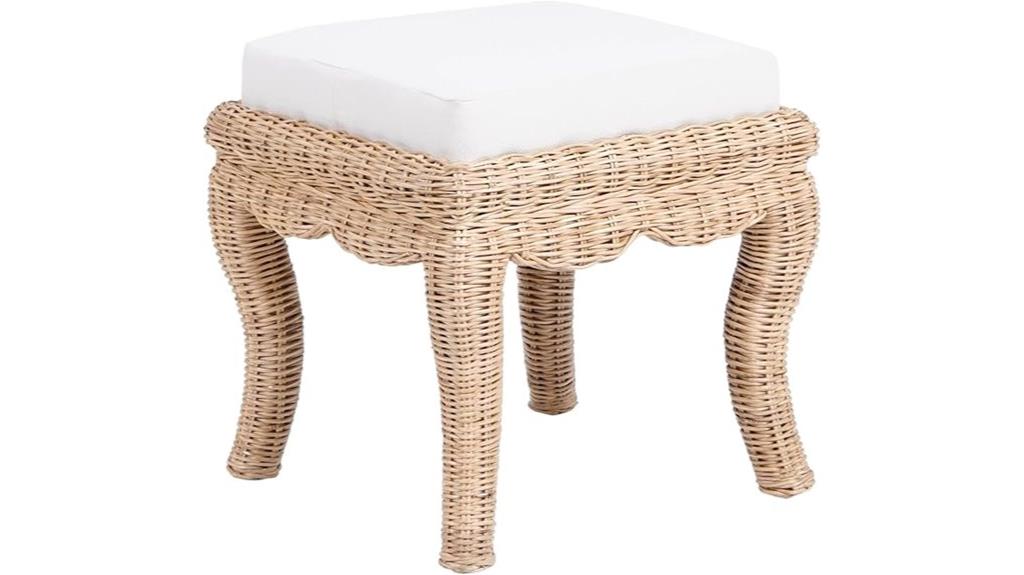 rowan woven rattan vanity