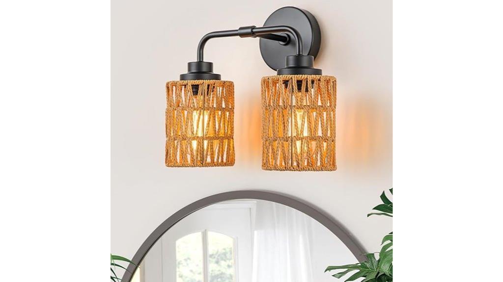 rustic bathroom vanity light