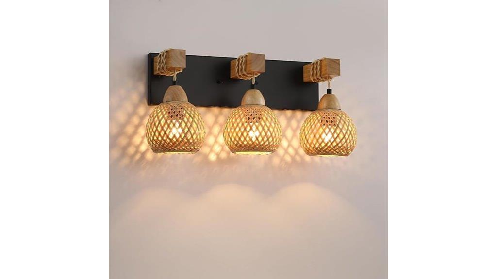 rustic farmhouse vanity light