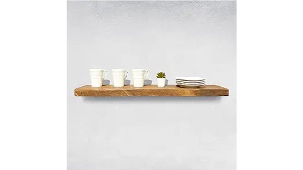 rustic floating shelves set