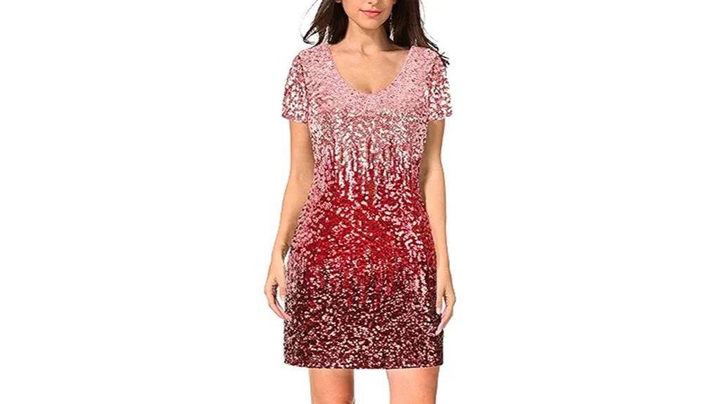 sequin glitter short dress