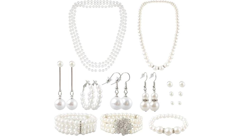 set of pearl jewelry