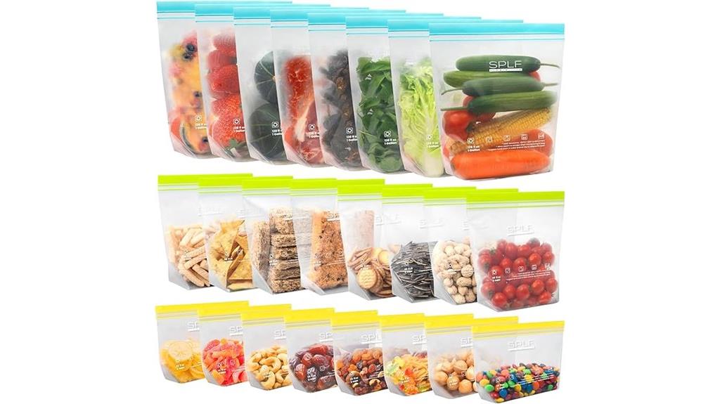 set of twenty four reusable bags
