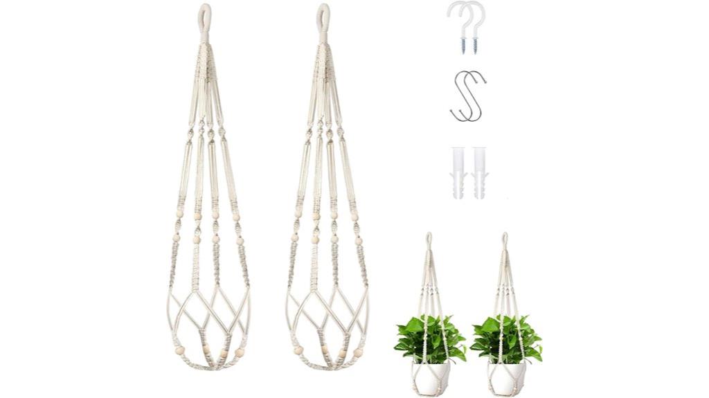set of two plant hangers