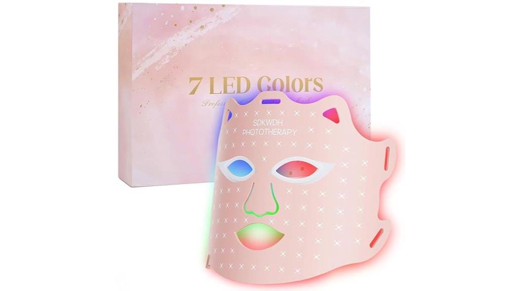 seven color red light mask