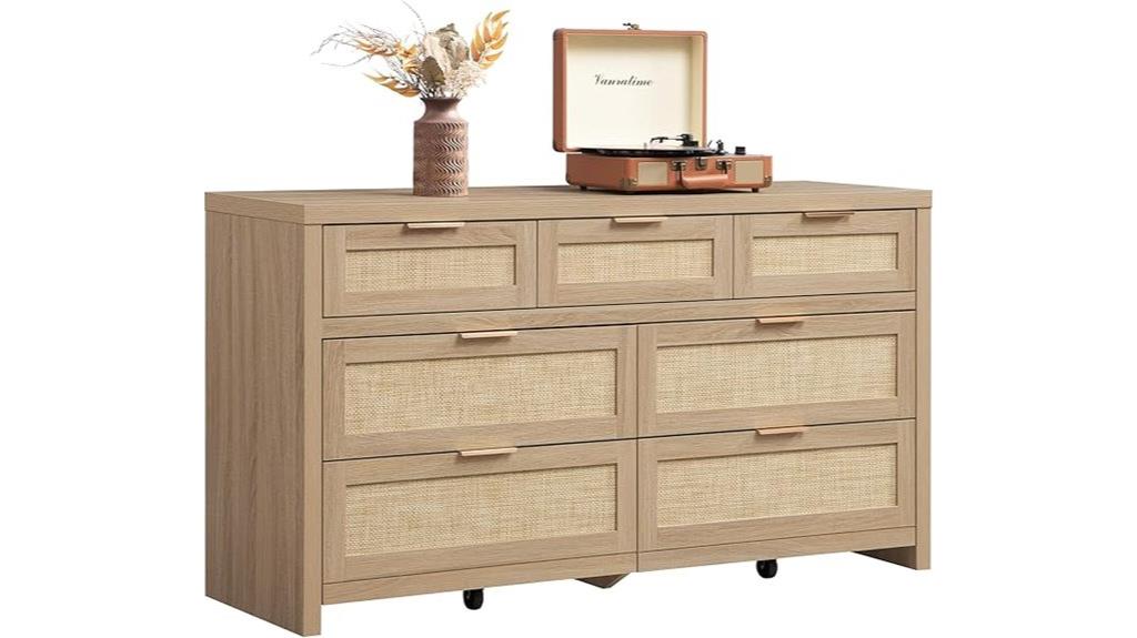 seven drawer bedroom dresser