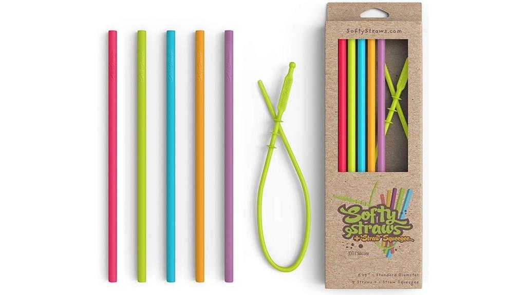 silicone reusable tumbler straws
