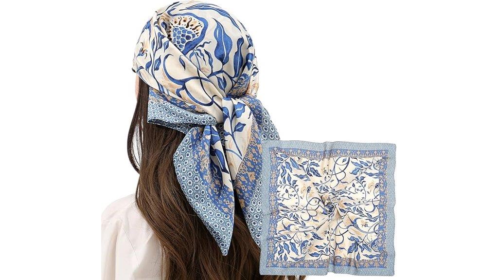 silk satin hair scarf