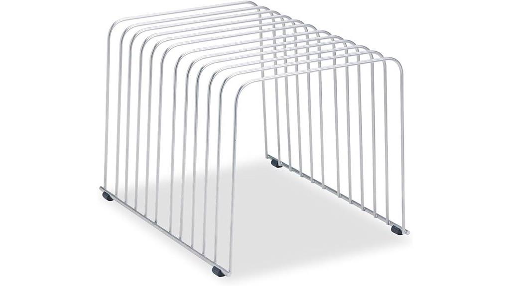 silver wire desktop organizer