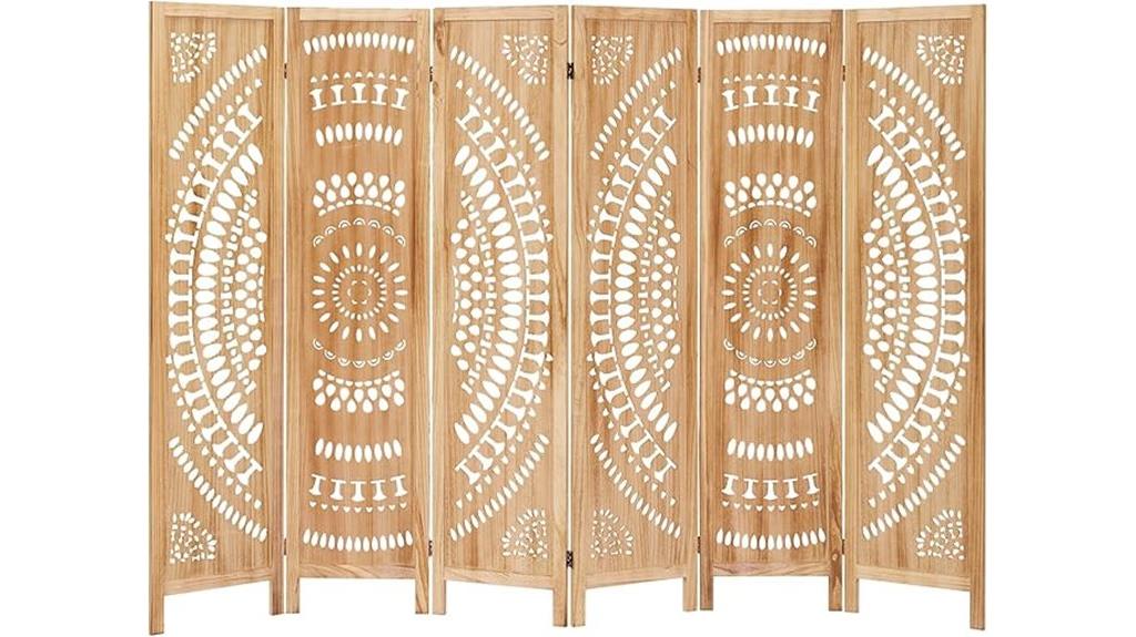 six panel privacy wall