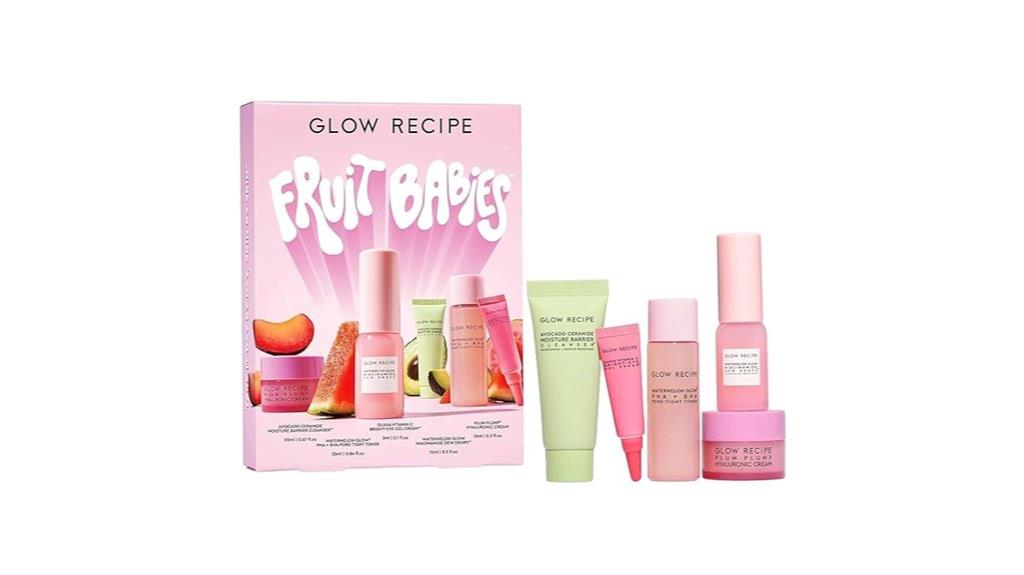 skincare kit with five