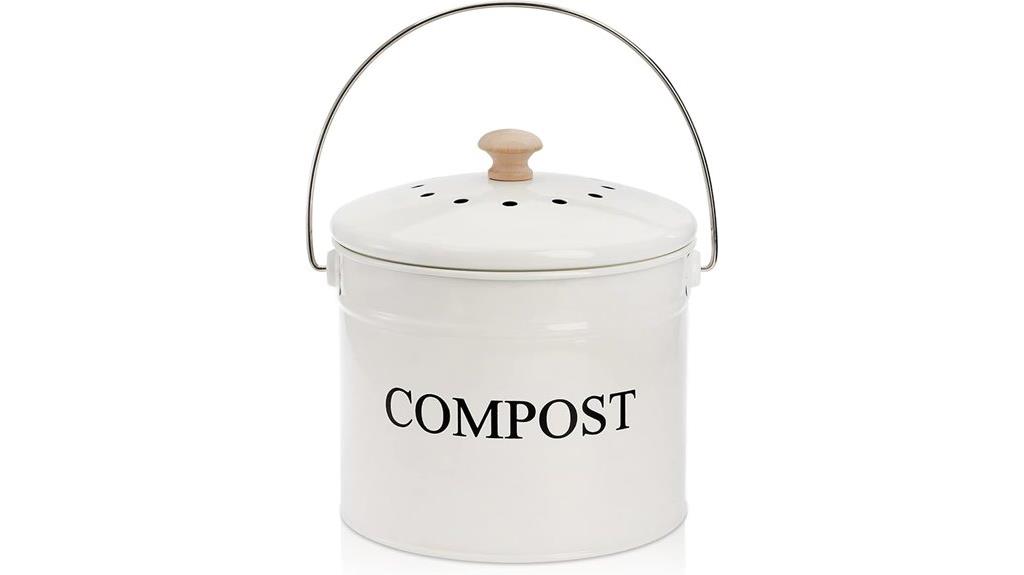 small countertop compost bin