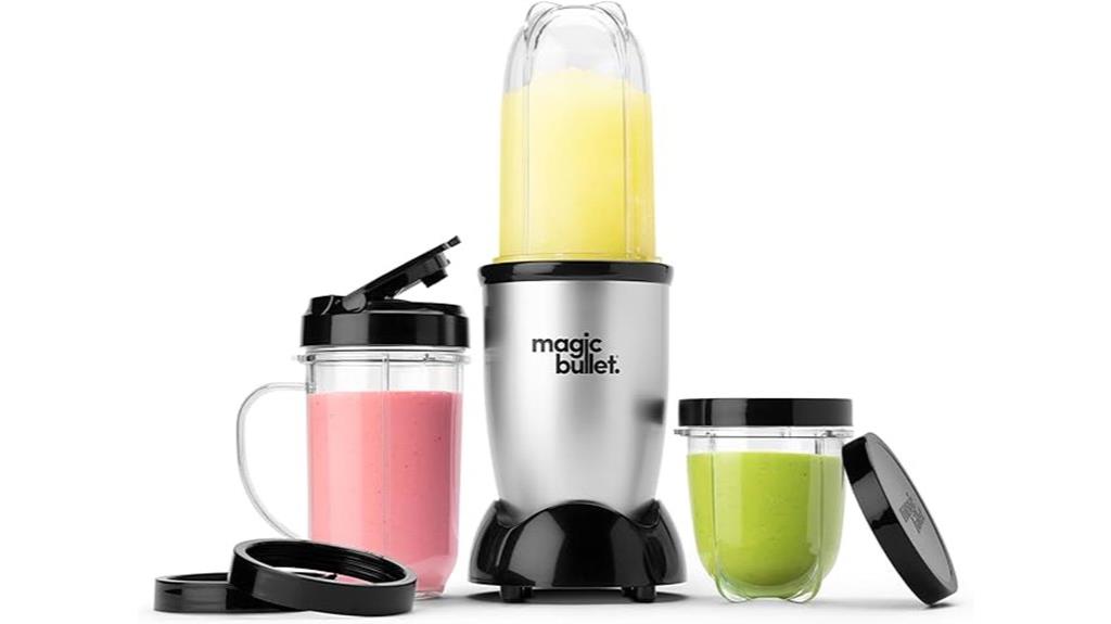 small silver magic blender