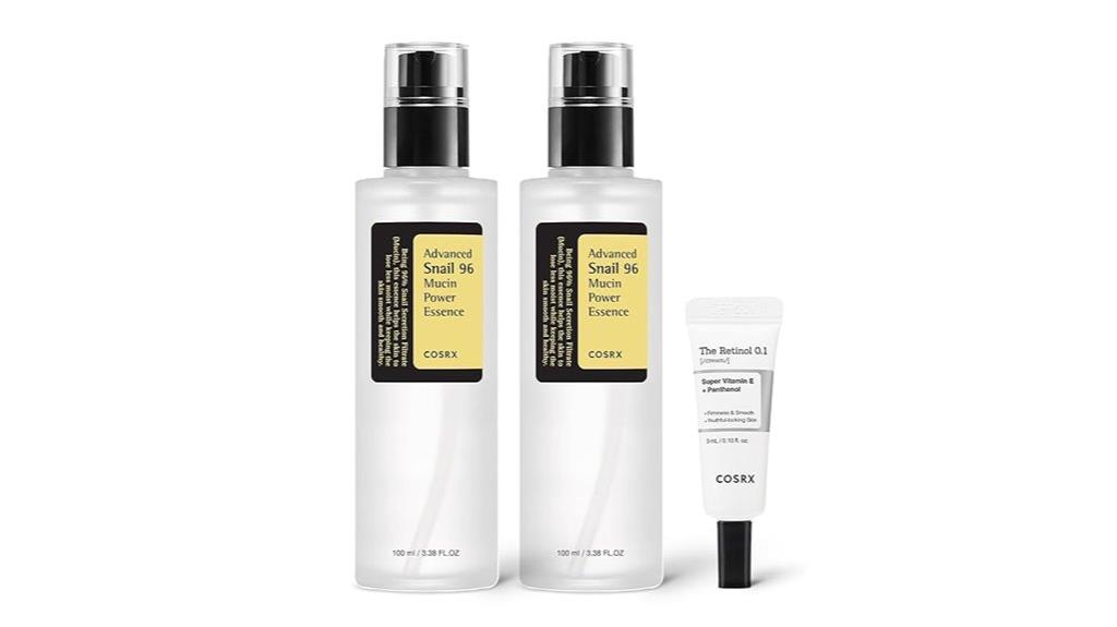 snail mucin and retinol sample