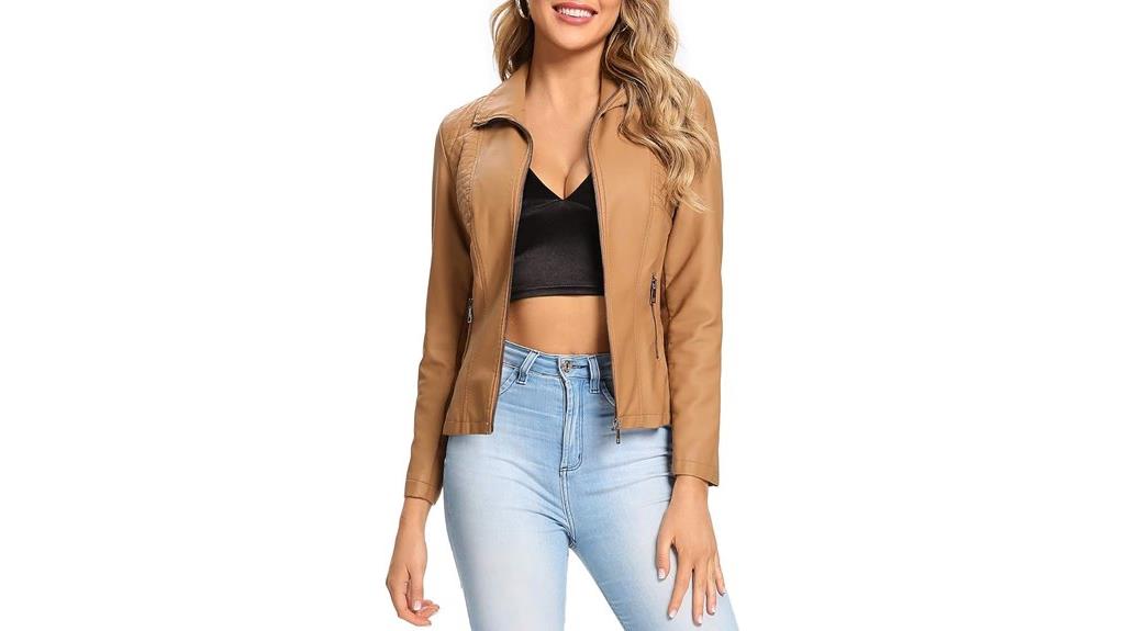 spy women s faux leather jacket