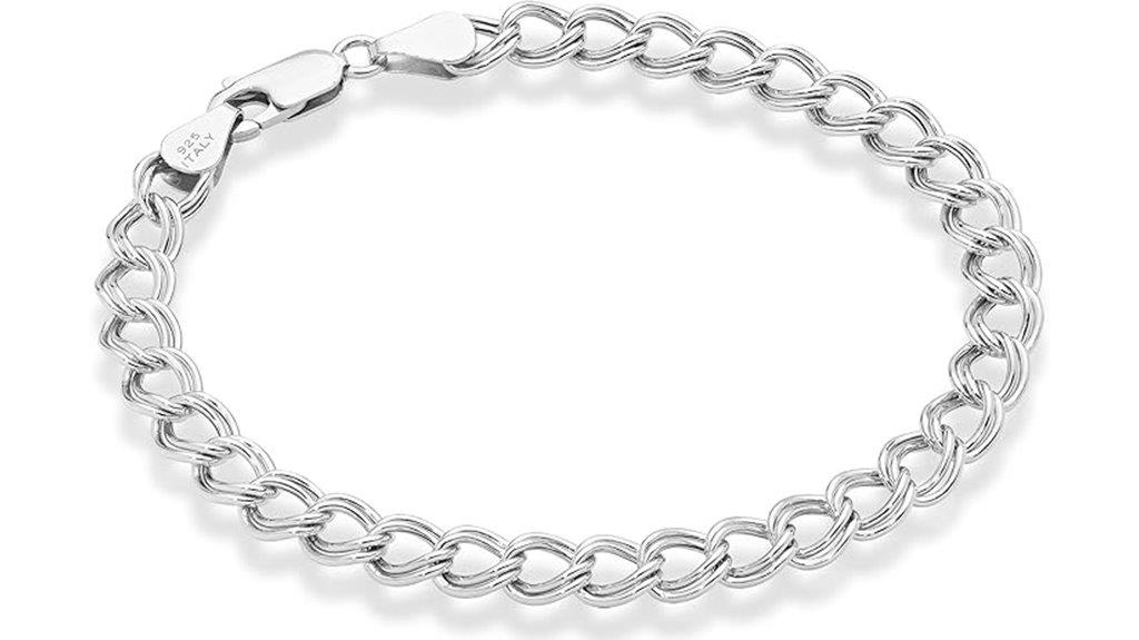 sterling silver chain bracelet