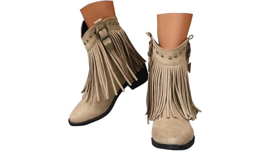 stylish boho ankle boots