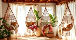 stylish boho hanging chairs