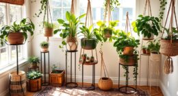 stylish boho plant stands