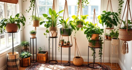 stylish boho plant stands