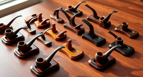 stylish stable wooden pipe stands