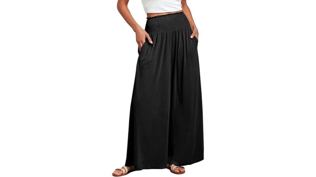 summer boho wide leg pants
