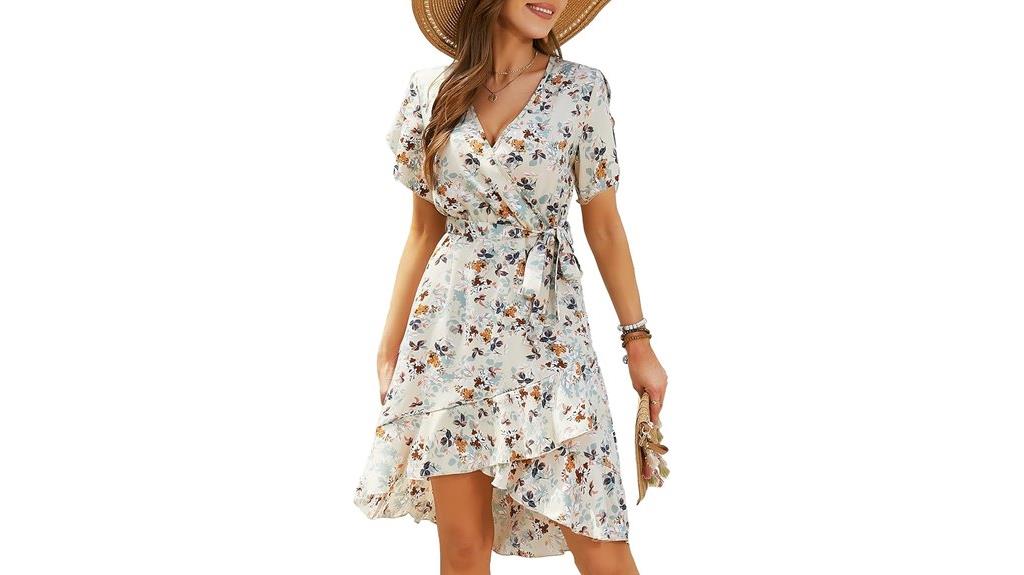 summer floral boho dress