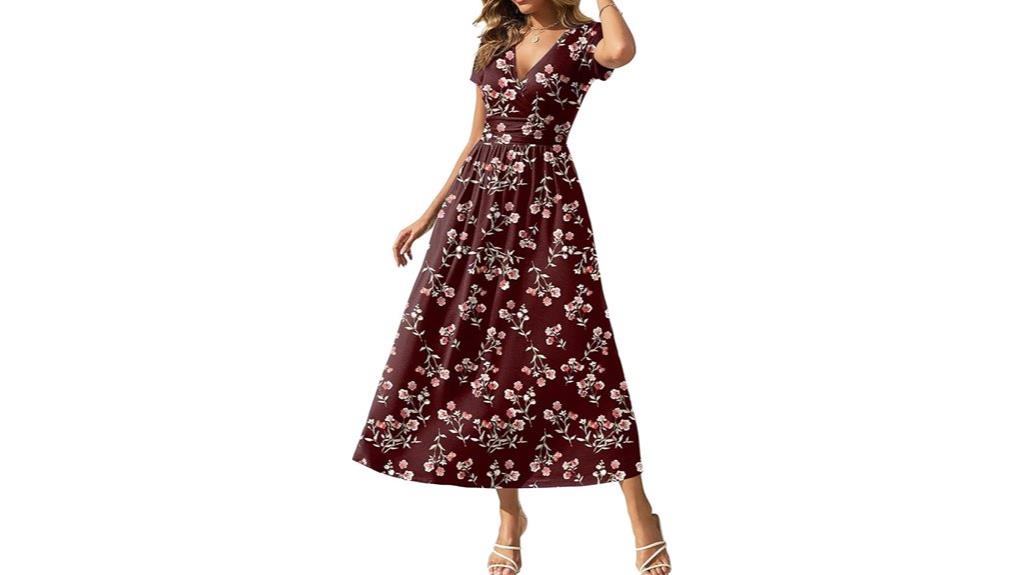 summer short sleeve maxi