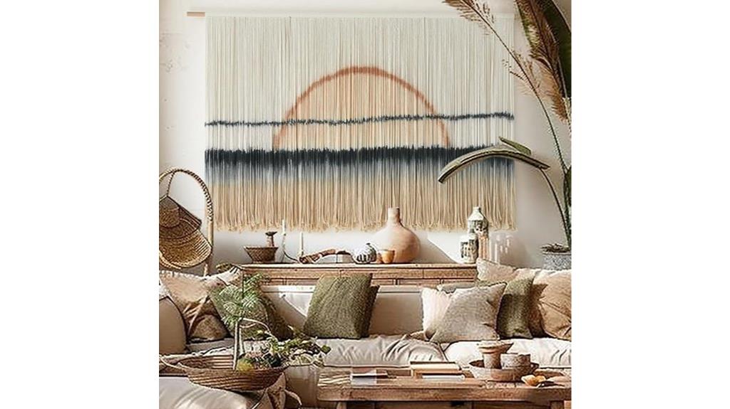 sunset dip dye tapestry