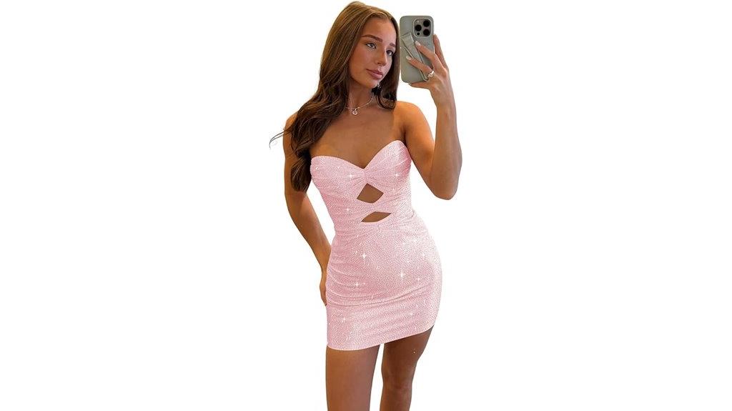 teen sequin homecoming dress