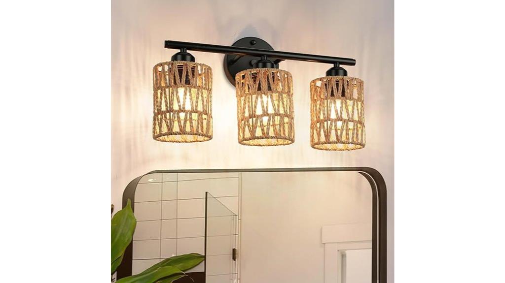 three light bathroom fixture