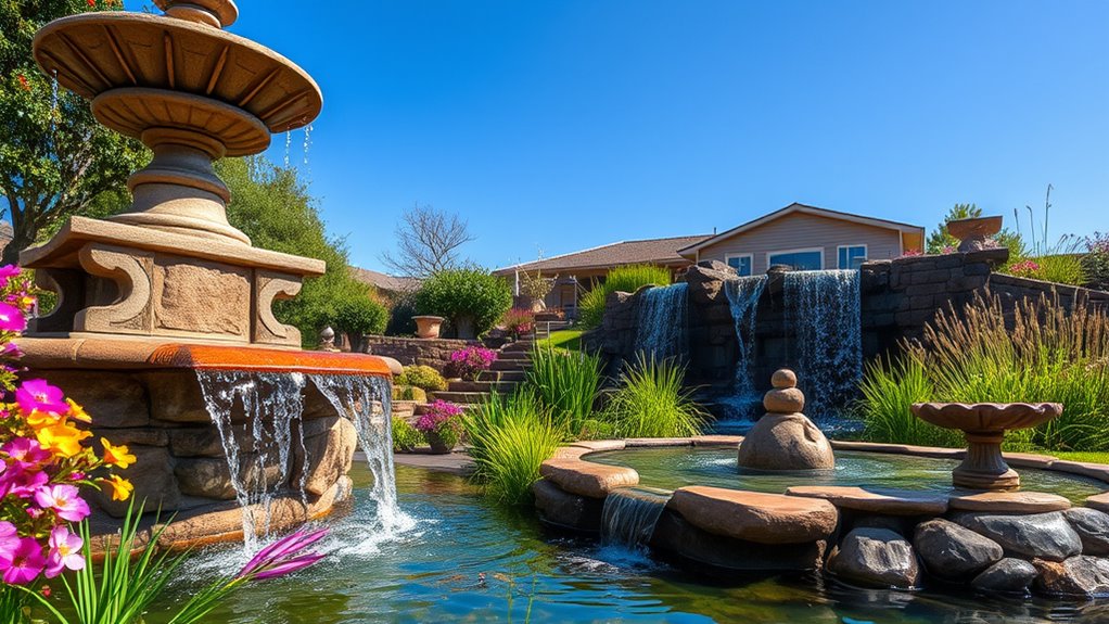 top amazon garden water features